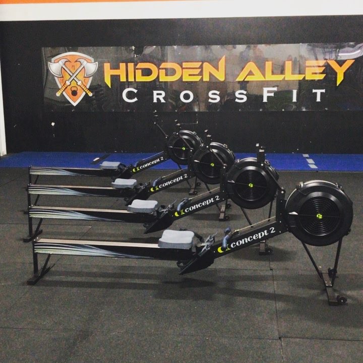 New toys! Pumped to finally have some quality rowers @hidden_alley_crossfit! Can’t wait to break them in!  You may or may not see them in tomorrow’s WOD