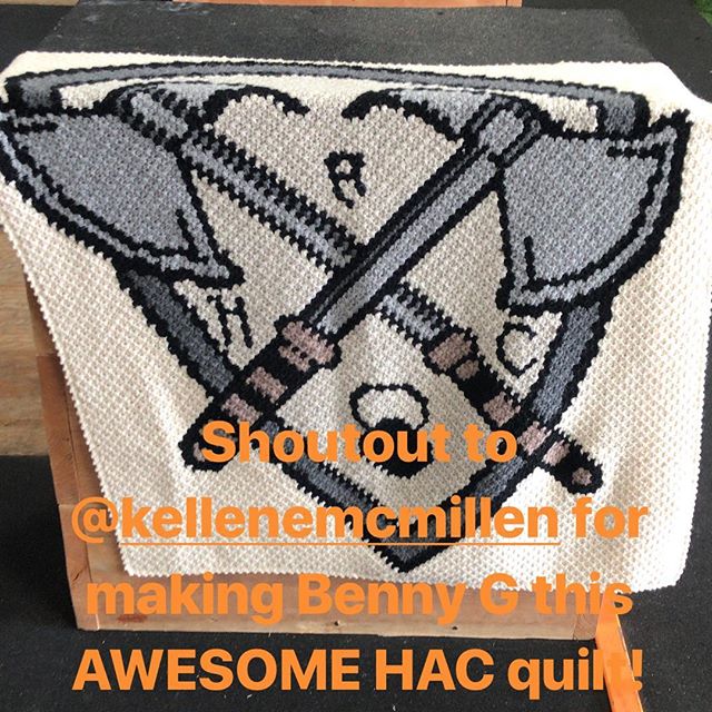 Simply put, we have the absolute best members… thank you @kellenemcmillen for making this quilt for Benny G!! I’m still trying to figure out how you did this?!! Must have taken forever!! Thank you so much