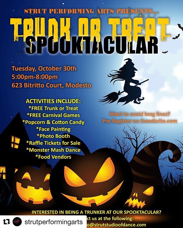 A special night for the little ones next week on Tuesday, October 30th! The “Trunk or Treat Spooktacular” is brought to you by our great neighbors @strutperformingarts. Last year was a HUGE success! All@of bitritto ct will be blocked off and @hidden_alley_crossfit will have a booth and a trunk set up for your young ones to enjoy! For a safe and FUN night, bring your kids out to the gym next week for this awesome event