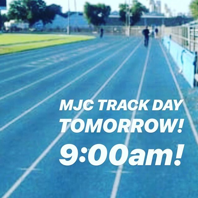 Friendly reminder! We’ll be at the MJC track for tomorrow’s workout! Guests are welcomed so feel free to bring a friend or drop in on the workout free of charge