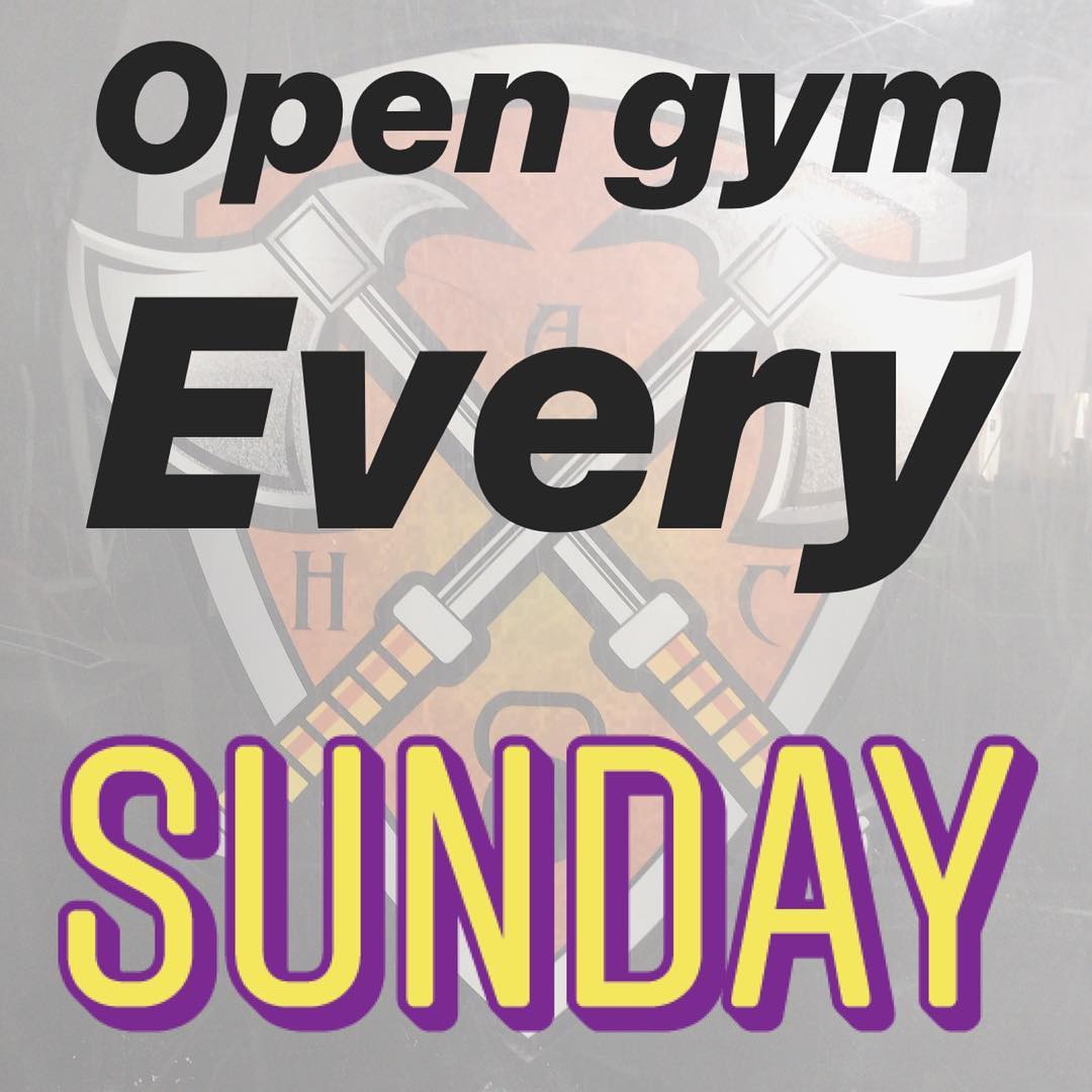 Open gym 10am-12pm. Every Sunday! Brush up on skills, grab a WOD, or get a pump today @hidden_alley_crossfit