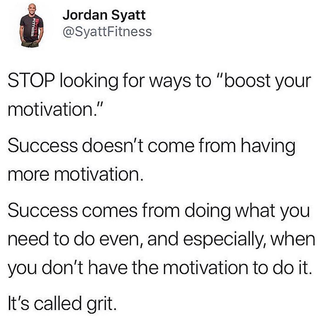 WORD!!
•
If you don’t already follow @syattfitness, you need to. The dude is an incredible motivator and a realist when it comes to diet and exercise. And he’s funny as hell