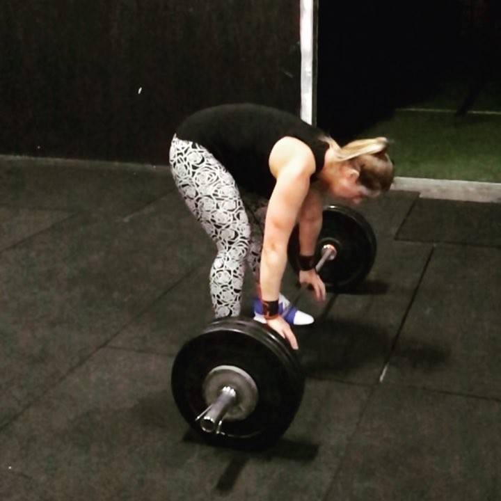 Clean and jerk in slow mo never disappoints ??. @loveharperandcruz preparing for tomorrow’s open workout with a heavy EMOM of 1 clean + 2 jerks