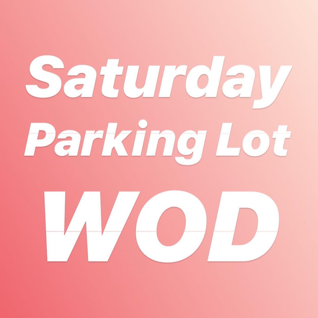 Parking Lot WOD announcement: find a parking spot, and set up right behind your car! This will give us plenty of space from each other! You do not need to register for class! Just show up!! WE ARE SO EXCITED SEE YOU TOMORROW!!!! Comment below if you’ll be attending